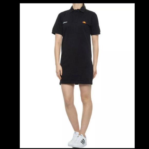 Ellesse Dresses & Skirts - Ellesse Polo Shirt Dress Black Large NWT preppy, tennis dress, cute dress sporty